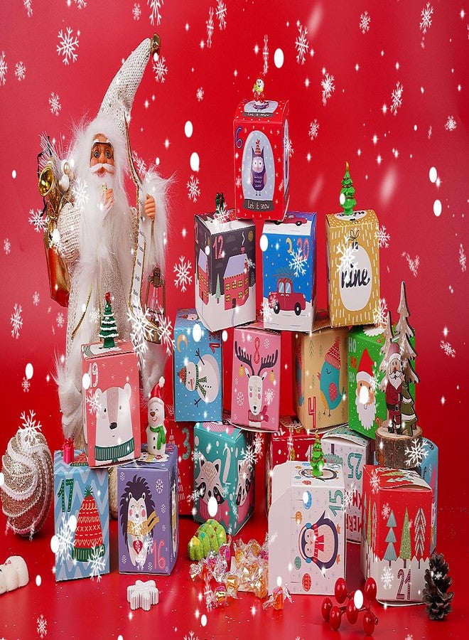 Jaywayang 25 Pcs DIY Christmas Advent Calendar Boxes, 25 Days Cute Advent Countdown Gift Boxes, Christmas Cardboard Empty Number Boxes for Kids and Family, Xmas Holiday Decoration. - Image 5
